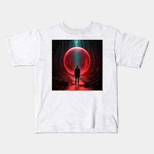 Red Forest Encounter Kids T-Shirt